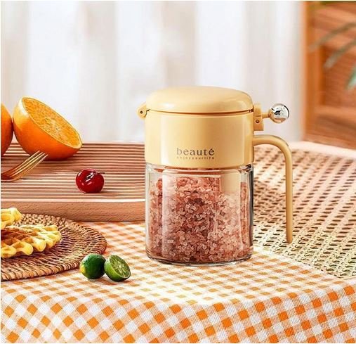artisoul® spice jar compact premium seasoning bottle multifunction seasoning container yellow kitchen, dining & bar kitchen storage & organization spice jars & racks
